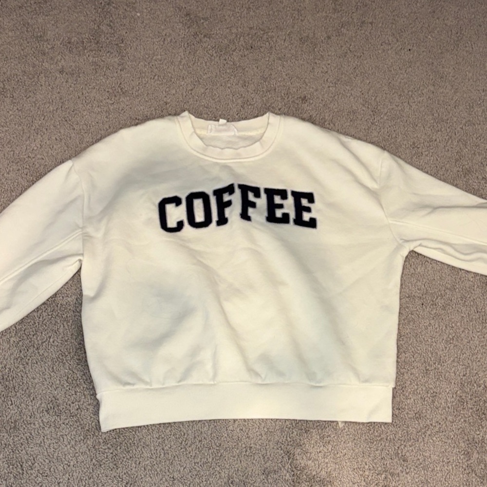 Pink Rose Cream Sweatshirt